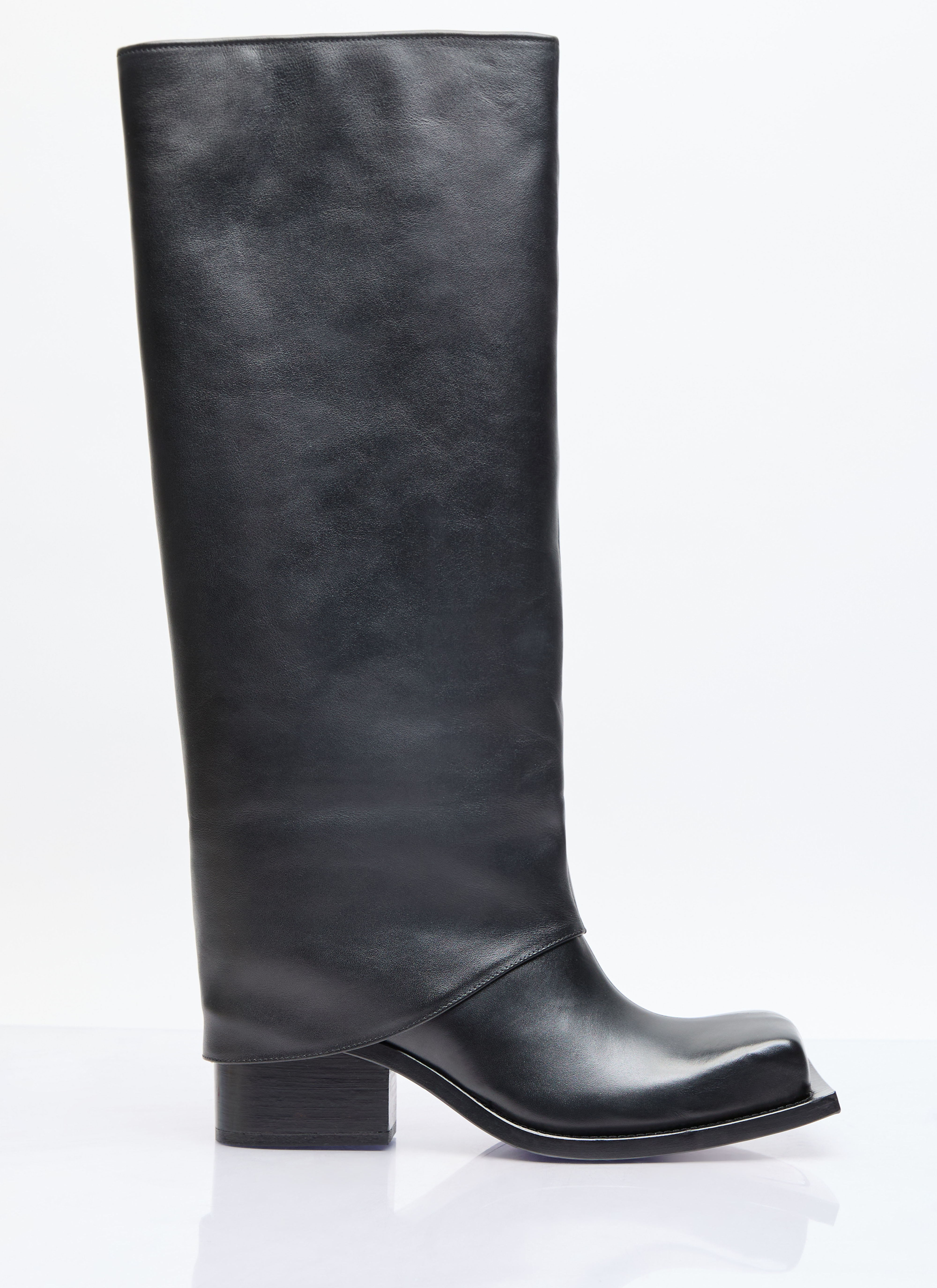 Fidan Novruzova Havva Leather Boots Grey fid0254001
