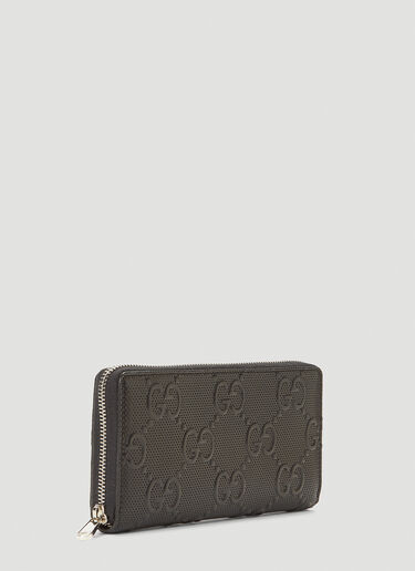 Gucci Perforated-Leather Zip-Around Wallet Black guc0141026