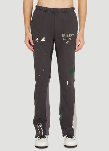 Logo Flare Sweatpants - Washed Black