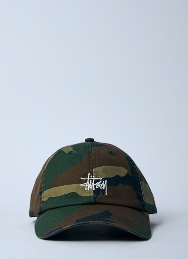 Stüssy 로고 모티프 베이스볼 캡 그린 sts0160022