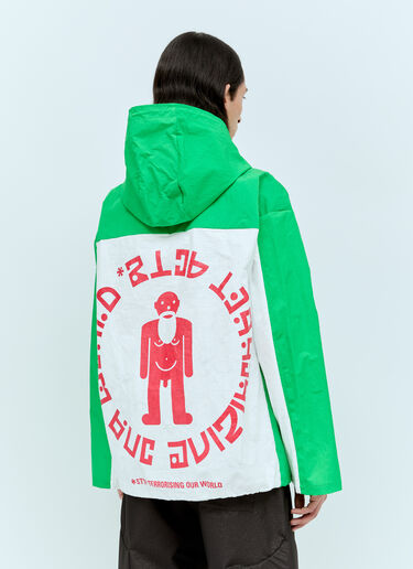 Walter Van Beirendonck Stop 连帽夹克 绿色 wlt0156002