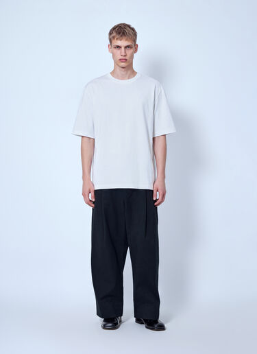 Studio Nicholson Lay Branded Boxy Fit T-Shirt White stn0165032