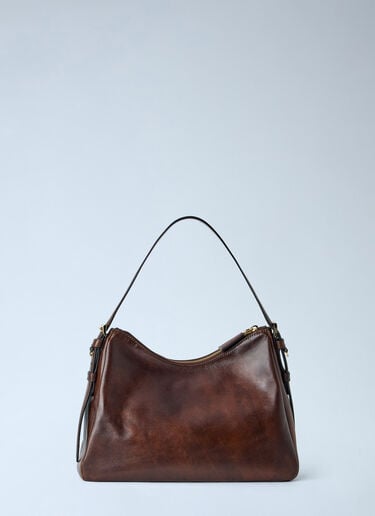 LN-CC® - Prada: Aimée Medium Leather Shoulder Bag - Brown Prada Aimée Medium Leather Shoulder Bag Brown pra0266004