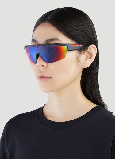 Prada Linea Rossa Linea Rossa Polarised PS 03XS Sunglasses Black lpl0351001