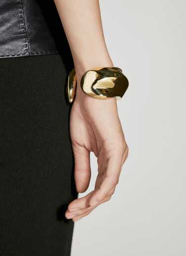 Saint Laurent Tiwst Cuff Bracelet Gold sla0254070