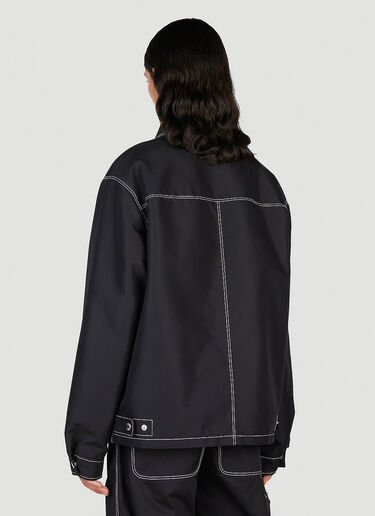 Prada 再生尼龙明缝夹克 黑色 pra0153004