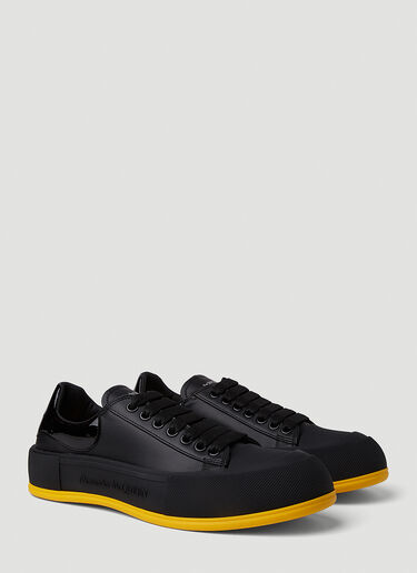 Alexander McQueen Deck Plimsoll 运动鞋 黑色 amq0150050