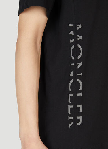 Moncler 徽标印花 T 恤 黑色 mon0152012