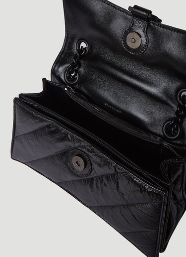 Balenciaga 크러시 체인 스몰 숄더백 블랙 bal0250055