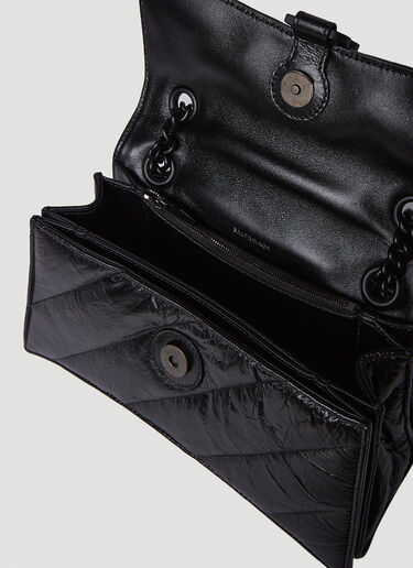 Balenciaga Crush Chain Small Shoulder Bag Black bal0250055