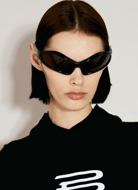 Balenciaga Fennec Oval Sunglasses Black bcs0255002