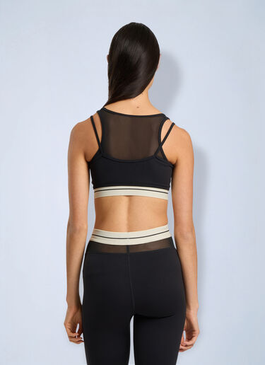 LN-CC® - Palm Angels: Logo Mix Layer Active Top - Black Palm Angels Logo Mix Layer Active Top Black pma0266230