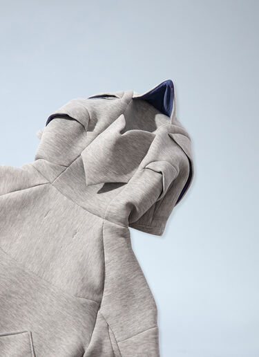 LN-CC® - Nike by Yaku: Re-Create K Tech Fleece Jacket - Grey Nike by Yaku Re-Create K Tech Fleece Jacket Grey nik0165024