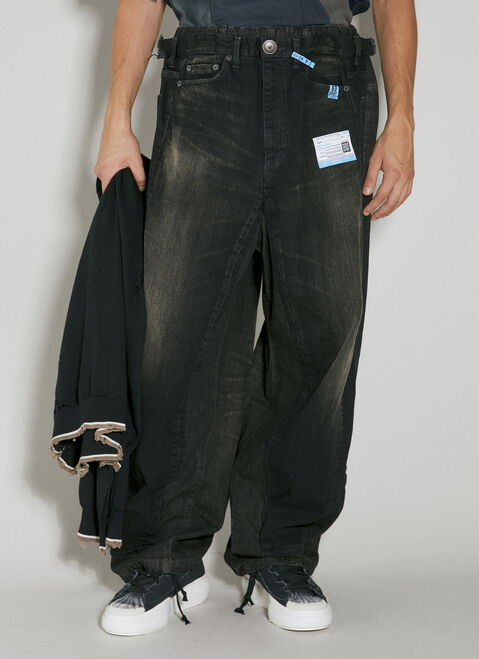 Maison Mihara Yasuhiro エンベデッドデニムジーンズ イエロー mmy0154007