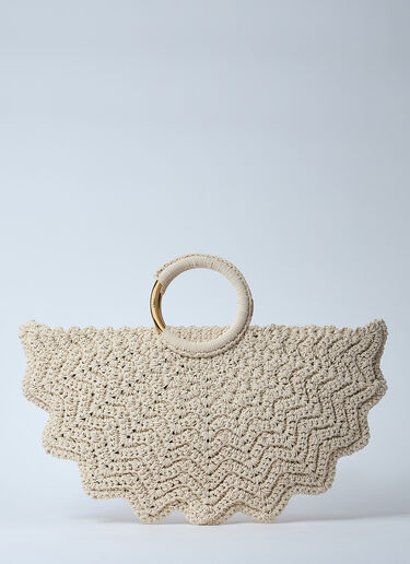 Chloé 小号 Bracelet Paravent 钩编手提包  象牙白 chl0260028