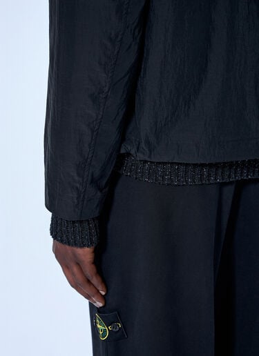 LN-CC® - Stone Island: Textured Knit Jacket - Black Stone Island Textured Knit Jacket Black sto0165074