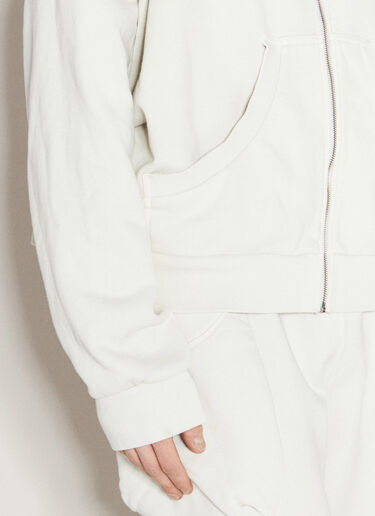 Entire Studios Full Zip Hooded Sweatshirt White ent0155021