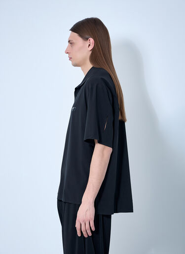 Y-3 Logo Motif Camp Collar Shirt Black yyy0160015