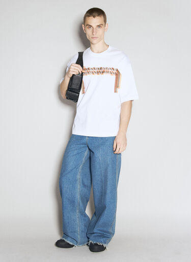 Lanvin カーブレースTシャツ  ホワイト lnv0155008