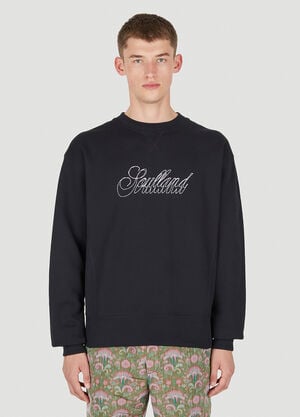 Soulland Logo Embroidery Sweatshirt Black sld0150013