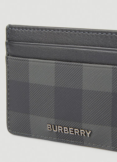 Burberry Sandon Check Card Holder Grey bur0149133