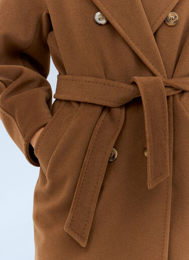 Max Mara Madame 101801 Coat Brown max0257013