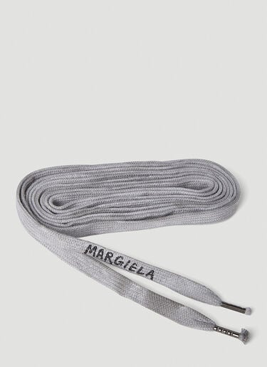 Maison Margiela 로고 프린트 신발 끈 화이트 mla0251042