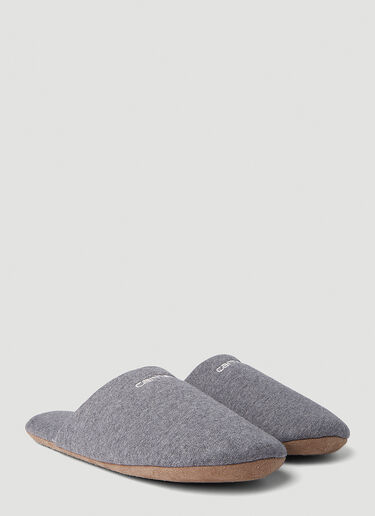 Carhartt WIP Script Embroidery Slippers Grey wip0350073