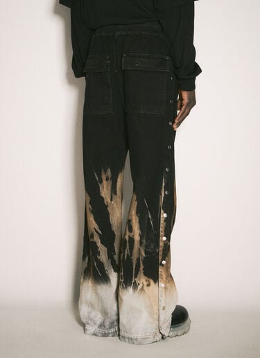 Rick Owens DRKSHDW Bleached Hem Jeans Black drk0158004