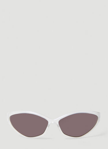 Balenciaga 90s Oval Sunglasses Transparent bal0152086