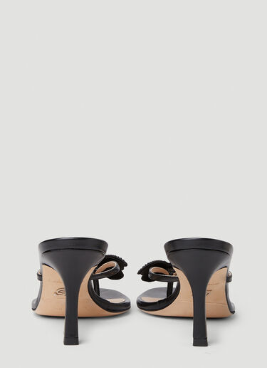 Blumarine Butterfly Heeled Sandals Black blm0252015