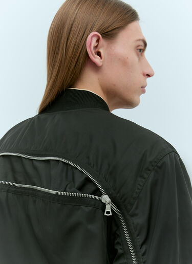 Dries Van Noten 对比色饰边飞行员夹克 黑 dvn0156004