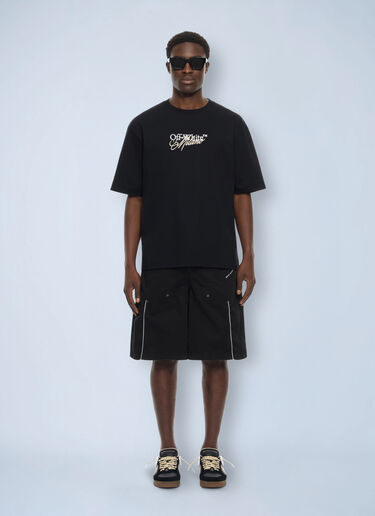 LN-CC® - Off-White: Owr Gd Gab Milit Relax Shorts - Green Off-White Owr Gd Gab Milit Relax Shorts Green ofw0164130