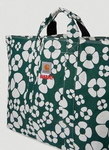 Marni x Carhartt Floral Print Tote Bag Green mca0250018