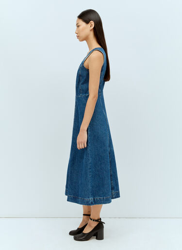 A.P.C. 지퍼 데님 미디 원피스 블루 apc0255010