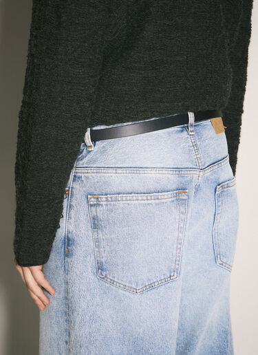 MM6 Maison Margiela 迷你铭牌腰带 黑色 mmm0258007