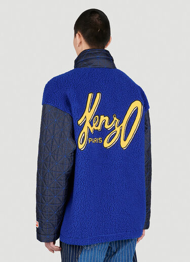 Kenzo Archive Logo Zip Up Jacket Blue knz0154018