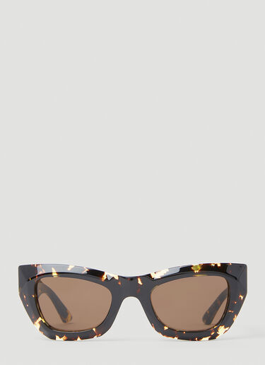 Bottega Veneta 玳瑁猫眼形太阳镜 棕色 bos0253003