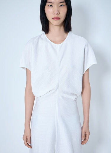 LN-CC® - Toteme: Slouch Waist Dress - White Toteme Slouch Waist Dress White tot0265020