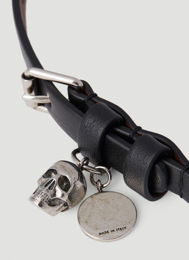 Alexander McQueen Double Wrap Bracelet Black amq0152039