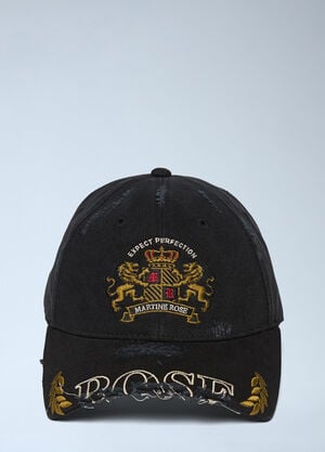 Martine Rose Logo Motif Baseball Cap Black mtr0164004