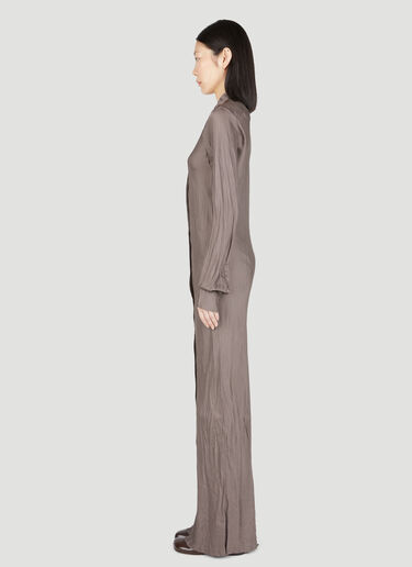 Dries Van Noten 롱 셔츠 드레스 브라운 dvn0254017