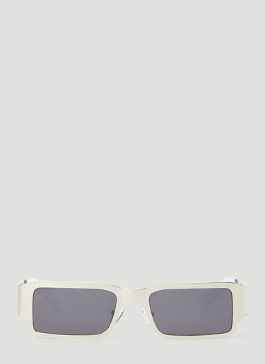 A Better Feeling Rectangle Sunglasses Silver abf0344007