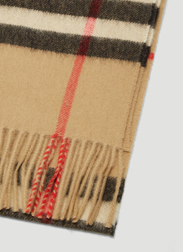 Burberry Vintage 格纹针织围巾 黑 bur0338001