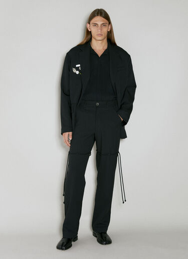 Song for the Mute Rope Dress Pants Black sfm0154008