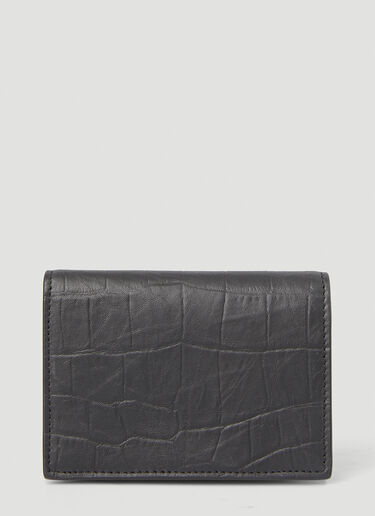 Saint Laurent Monogram Leather Wallet Black sla0147086