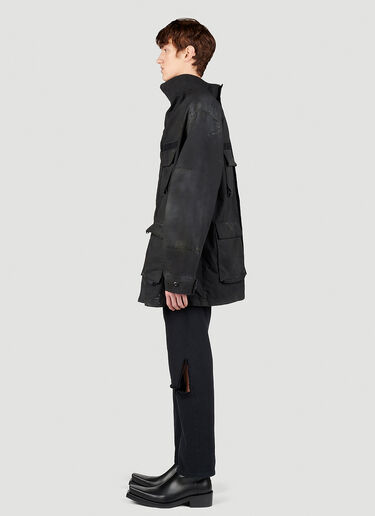 Balenciaga Double Front Parka Jacket Black bal0153002