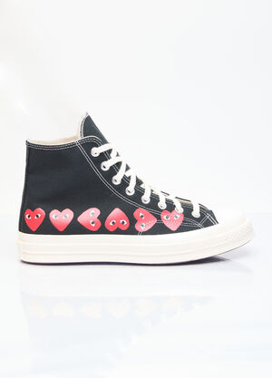 Comme des Garçons PLAY x Converse Multi-Heart Chuck 70 High-Top Sneakers White cpc0355008