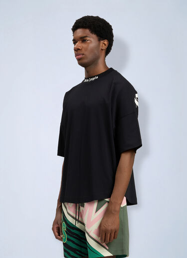 LN-CC® - Palm Angels: Classic Logo Over T-Shirt - Black Palm Angels Classic Logo Over T-Shirt Black pma0164129