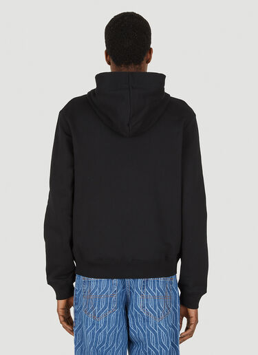 Lanvin 컬럼 패치 후드 스웨트셔츠 블랙 lnv0147034